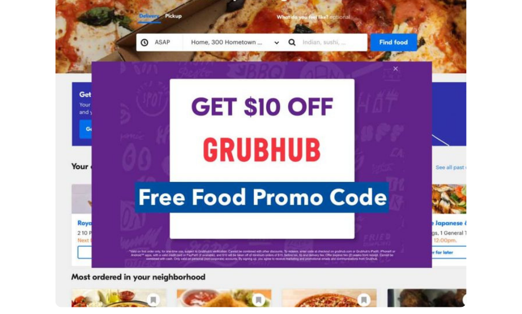 Grubhub $10 Off First Order 2